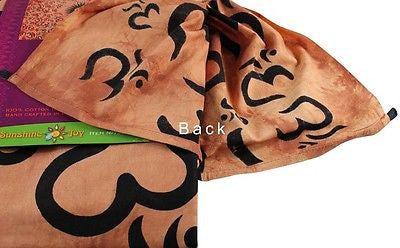 Handmade 100% Cotton Om Burst Tie-Dye Tapestry Tablecloth Bedspread 85x100 - Sweet Us