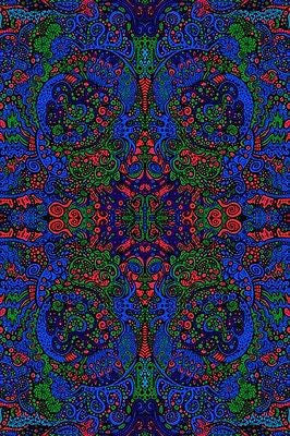 Handmade Cotton 3D Liquid L Psychedelic Tapestry Tablecloth Spread Twin 60x90 - Sweet Us