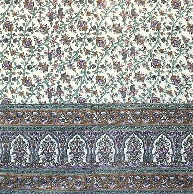 Handmade 100% Cotton Turkish Floral Tapestry Tablecloth Coverlet Spread 70x106 - Sweet Us