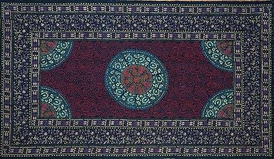 Handmade 100% Cotton Geometric Print Tapestry Tablecloth Spread Full - Sweet Us