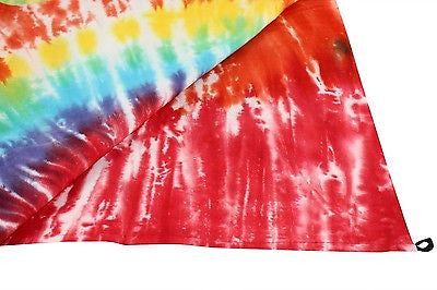 Handmade Cotton Multi Spiral Tie-Dye Tapestry Tablecloth Spread 60x90 MultiColor - Sweet Us