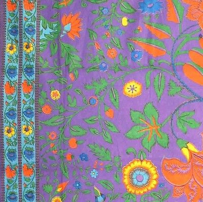 Tree of Life Throw Tapestry Tablecloth Coverlet Spread Wall Hang Full Purple - Sweet Us