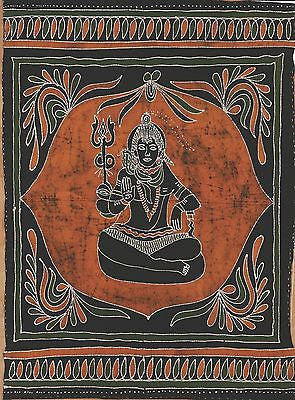 Handmade 100% Cotton Batik Supreme Tablecloth Tapestry 55x80 Sumptuous Brown - Sweet Us