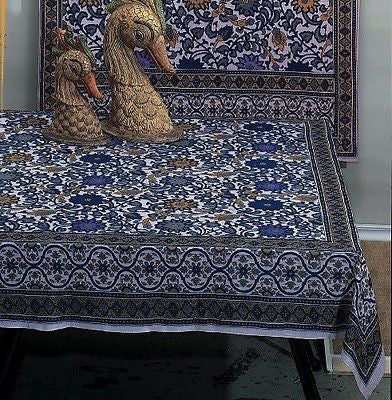 Handmade 100% Cotton Sunflower Bedspread Tapestry Tablecloth Throw Lavender King - Sweet Us