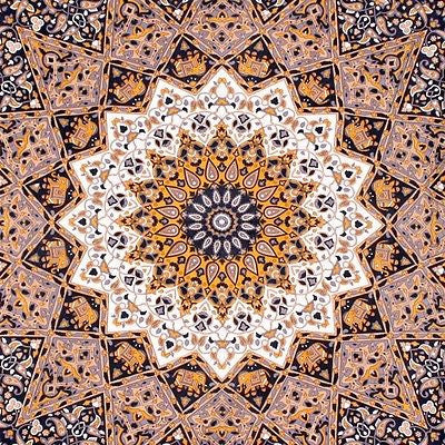 Handmade 100% Cotton Dark Star Mandala Tapestry 30x45 with Loops - Sweet Us