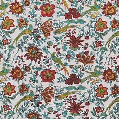 Handmade Birds of Paradise Tapestry Bedspread Coverlet 100% Cotton White Full - Sweet Us