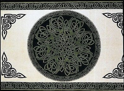CLEARANCE SALE 100% Cotton Celtic Circle Wheel Of Life Tapestry Coverlet Full - Sweet Us