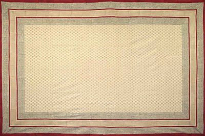 CLEARANCE 100% Cotton Rectangular Handmade Bagru Block Print Tablecloth 60x90 - Sweet Us