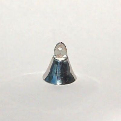 One Dozen 1" High Chrome Plated Brass Bells Wedding Motorcycle Silver Bells - Sweet Us