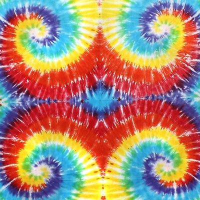 Handmade Cotton Multi Spiral Tie-Dye Tapestry Tablecloth Spread 60x90 MultiColor - Sweet Us