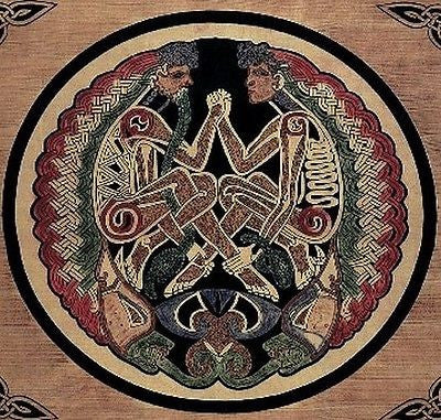 Clearance Sale Unique Handmade 100% Cotton Celtic Lovers Tapestry Tablecloth Bedspread Tan Full - Sweet Us