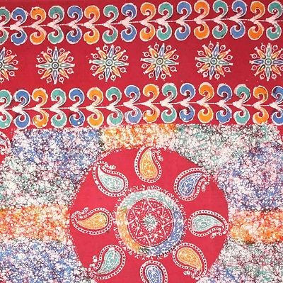 Handmade 100% Cotton Snowflake Batik Paisley Mandala Tapestry Tablecloth Bedspread Beach Sheet Dorm Essential Twin 72x108 - Sweet Us
