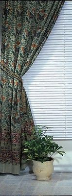 Jaipur Print Cotton Vegetable Dyed Tab Top Curtain Window Drape Panel Butterfly - Sweet Us
