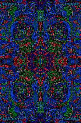 Handmade Cotton 3D Liquid L Psychedelic Tapestry Tablecloth Spread Twin 60x90 - Sweet Us