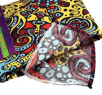 Handmade 100% Cotton 3D Psychedelic Sunburst Tapestry Tablecloth Spread 85x100 - Sweet Us