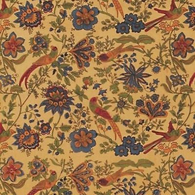 Handmade Birds of Paradise Tapestry Bedspread Coverlet 100% Cotton Tan Twin - Sweet Us