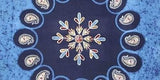 Handmade Multi Batik PaisleyTapestry Tablecloth Bedspread 100% Cotton Blue Full - Sweet Us