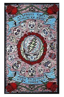 Grateful Dead 3D Mexicali Sugar Skulls Tapestry Throw Bedspread Dorm Beautiful - Sweet Us