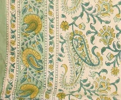 Reversible Duvet Cover Rajasthan Paisley 100% Cotton Full Queen Stunning - Sweet Us