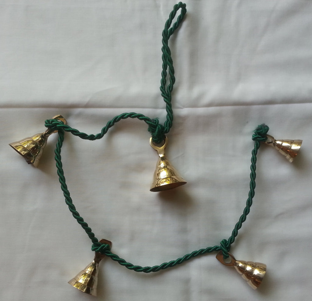 Beautiful Chime of Five Bells about 1.5 to 2 Inches High on One 28" String - Sweet Us