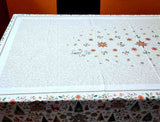 Wipeable Tablecloth Christmas Red Green Spill Resistant French Acrylic Coated