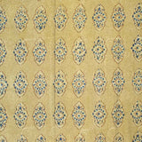 Cotton Kensington Hand Block Print Curtain Drape Door Panel 46x88 - Sweet Us