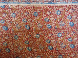 Handmade 100% Cotton Block Print Vegetable Dye Curtain Panel Cotton 46x84 Red - Sweet Us