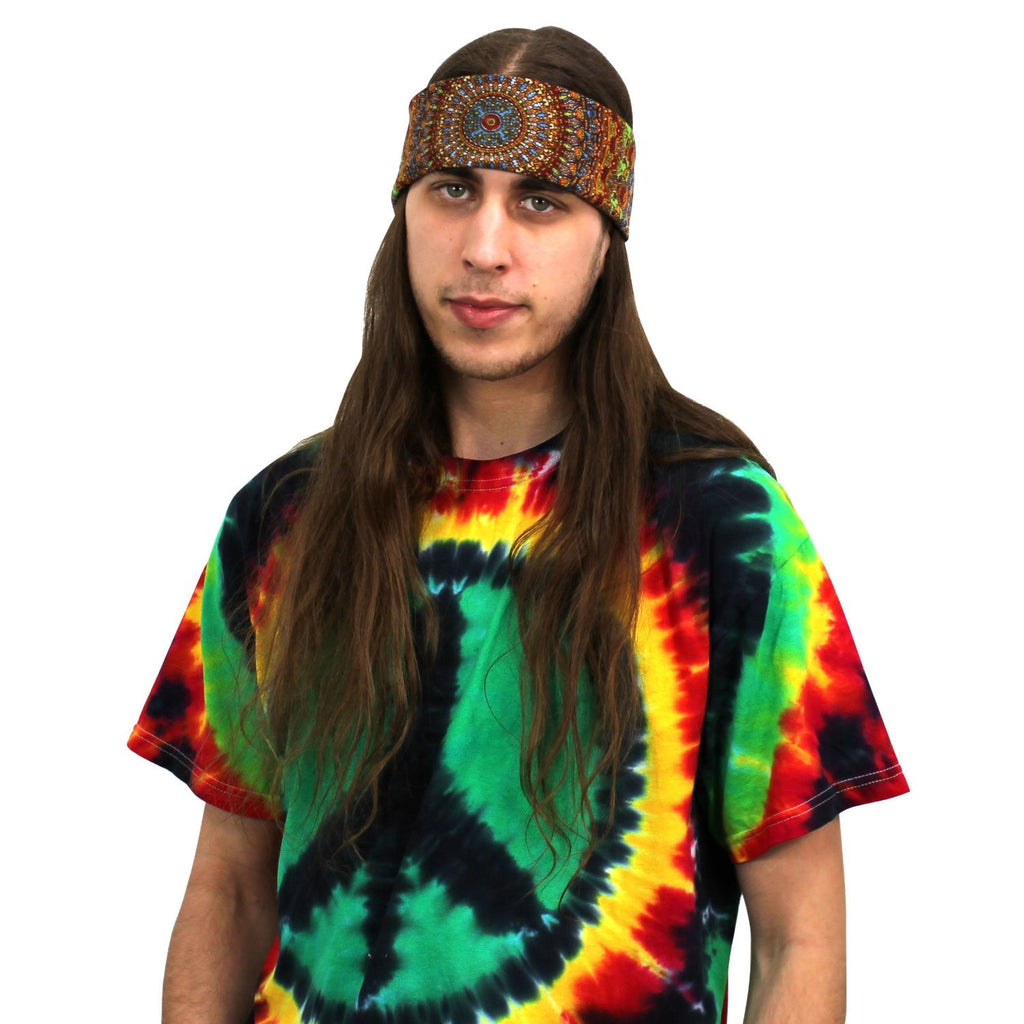 Unique Handmade Cotton Grateful Dead Vibrating Bear Mandala Bandana Scarf 22x22 - Sweet Us