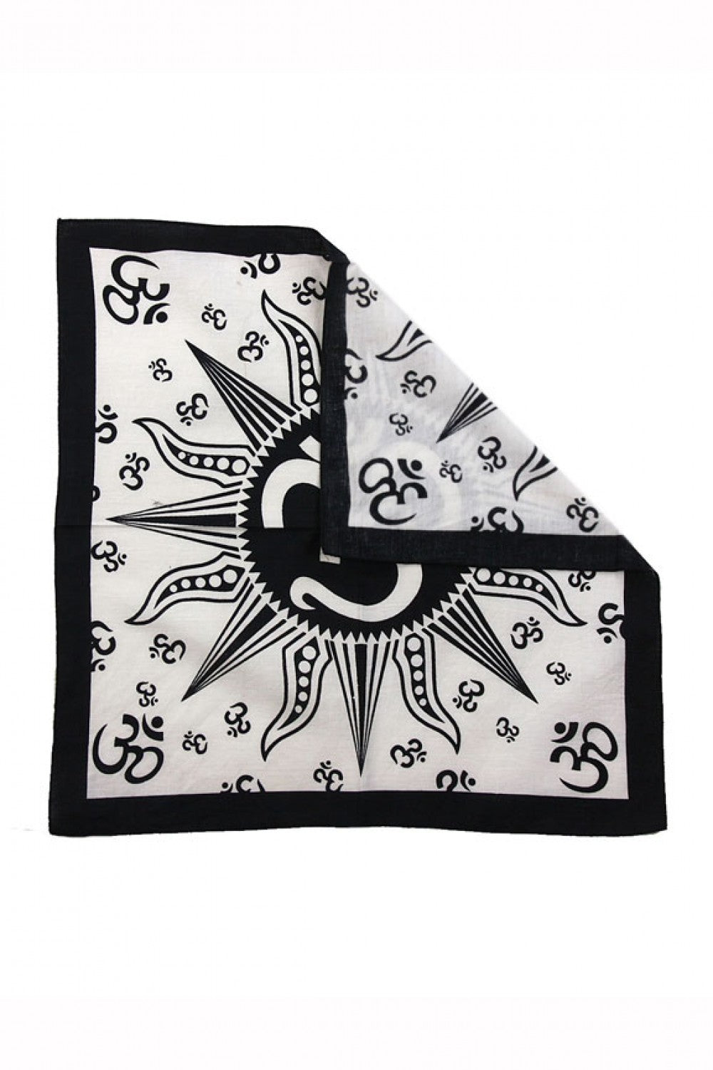 Soft Cotton Om Sun Bandana Scarf Headscarf 22 x 22 inches - Sweet Us