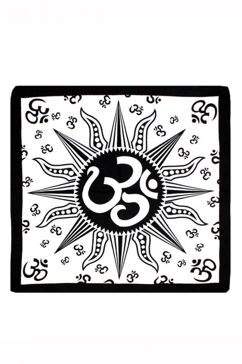 Soft Cotton Om Sun Bandana Scarf Headscarf 22 x 22 inches - Sweet Us