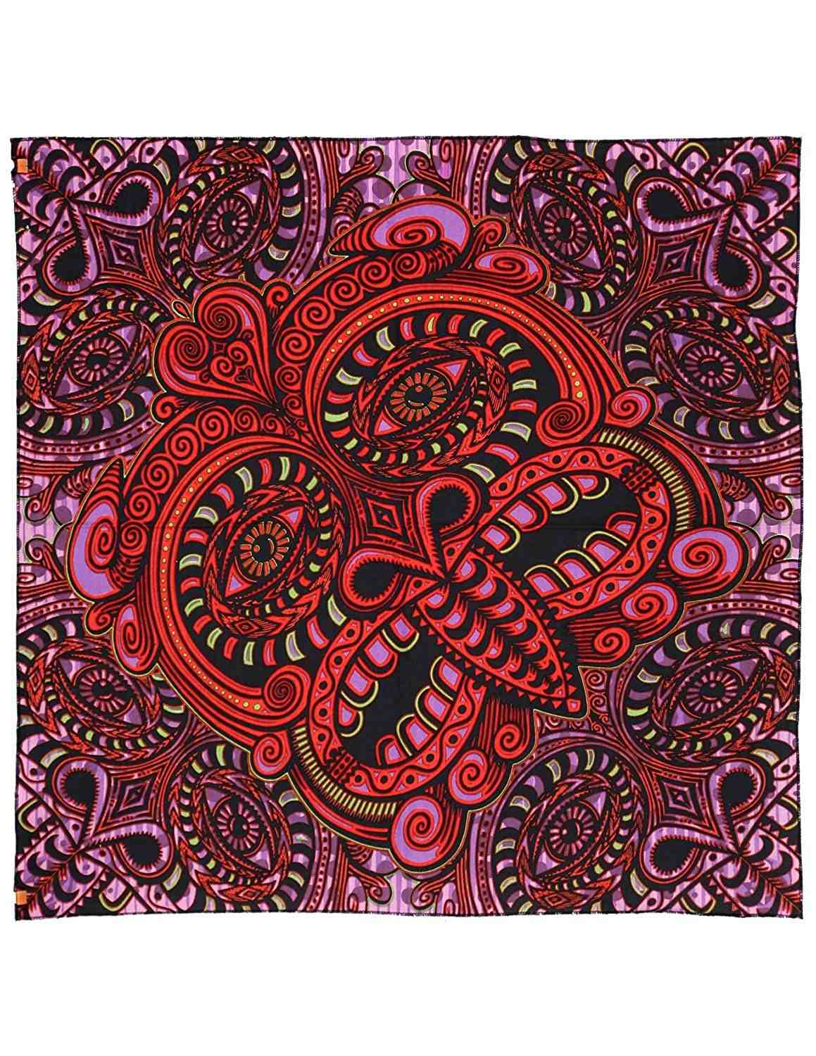 Handmade Tribal Face Cotton Bandana Scarf Headscarf 22 x 22 inches - Sweet Us