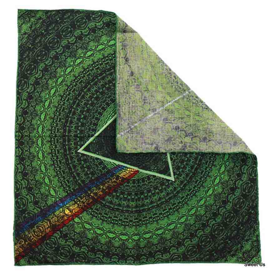 Cotton Pink Floyd The Dark Side of the Moon Shadows Bandana Green Scarf