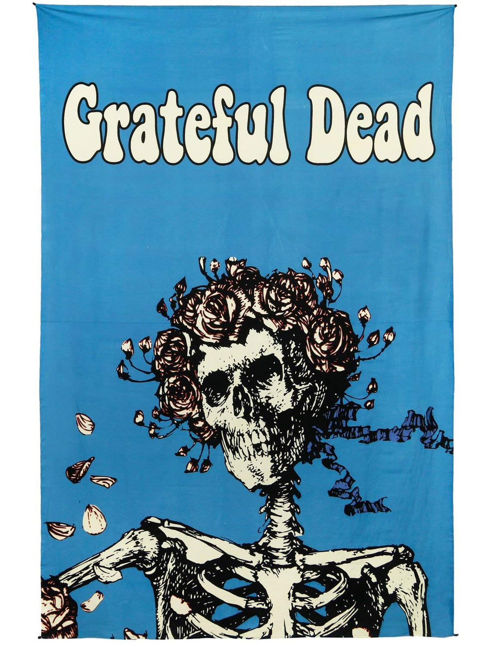 Grateful Dead Tapestry 3D Bertha Skull and Roses Tablecloth Beach Sheet 60x90 - Sweet Us