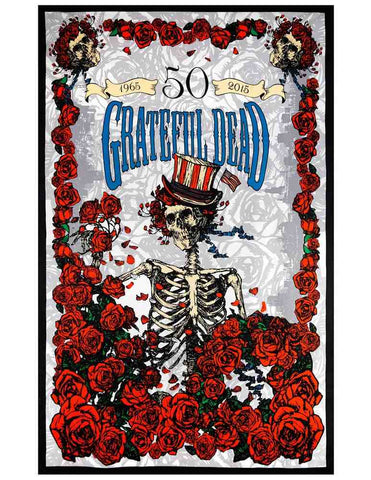 Grateful Dead 50th Anniversary Tapestry Wall Art Huge Poster 60x90 Beach Sheet - Sweet Us