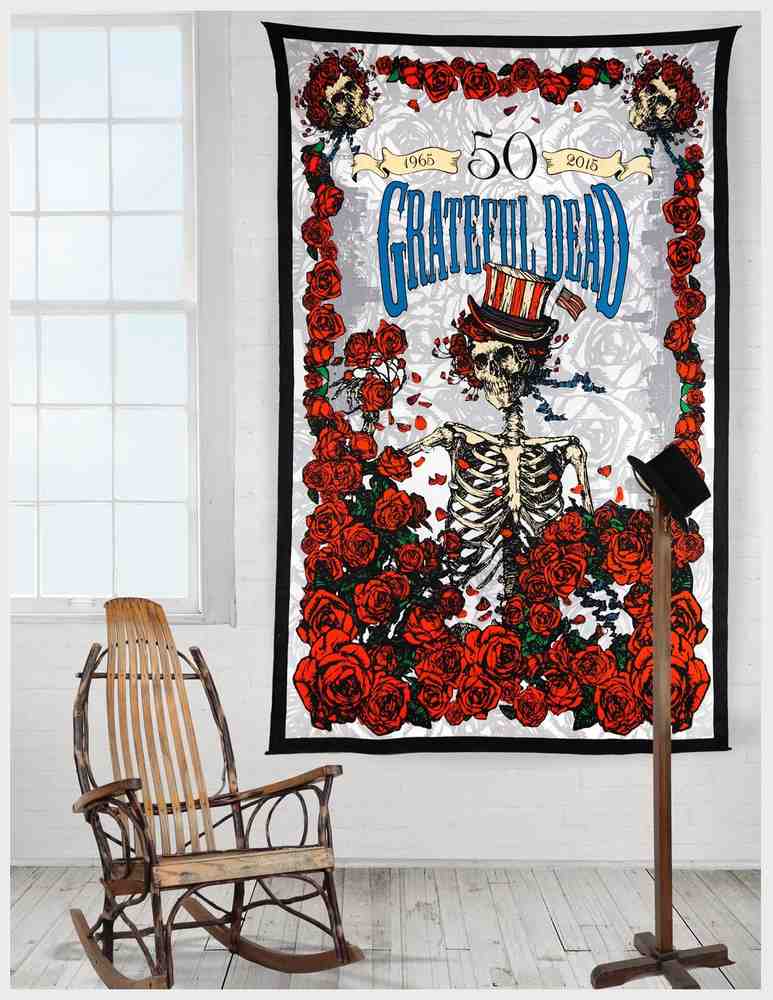 Grateful Dead 50th Anniversary Tapestry Wall Art Huge Poster 60x90 Beach Sheet - Sweet Us