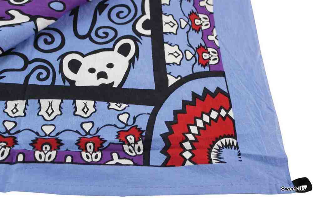 Cotton Grateful Dead Tapestry Wall Hang Classic Dancing Bear 30x45 60x90 inches