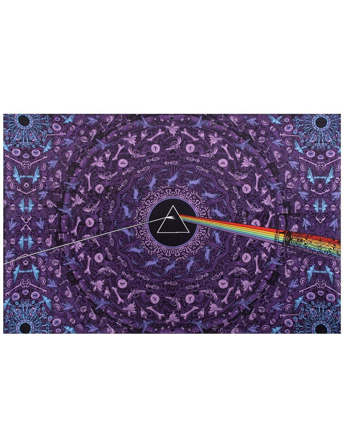 3D Pink Floyd Dark Side of Moon Tapestry Wall Hang Throw Dorm Decor 60x90, 30x45 - Sweet Us