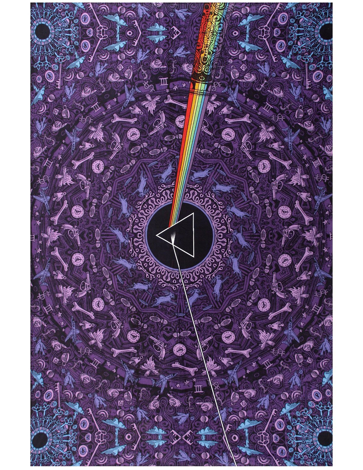 3D Pink Floyd Dark Side of Moon Tapestry Wall Hang Throw Dorm Decor 60x90, 30x45 - Sweet Us