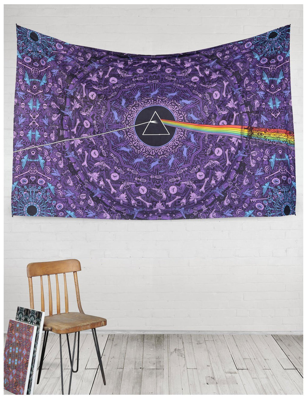 3D Pink Floyd Dark Side of Moon Tapestry Wall Hang Throw Dorm Decor 60x90, 30x45 - Sweet Us
