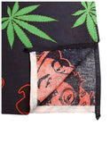 Handmade Cotton 3D Cheech & Chong Rasta Spiral Tapestry Tablecloth Spread 60x90 Inches - Sweet Us