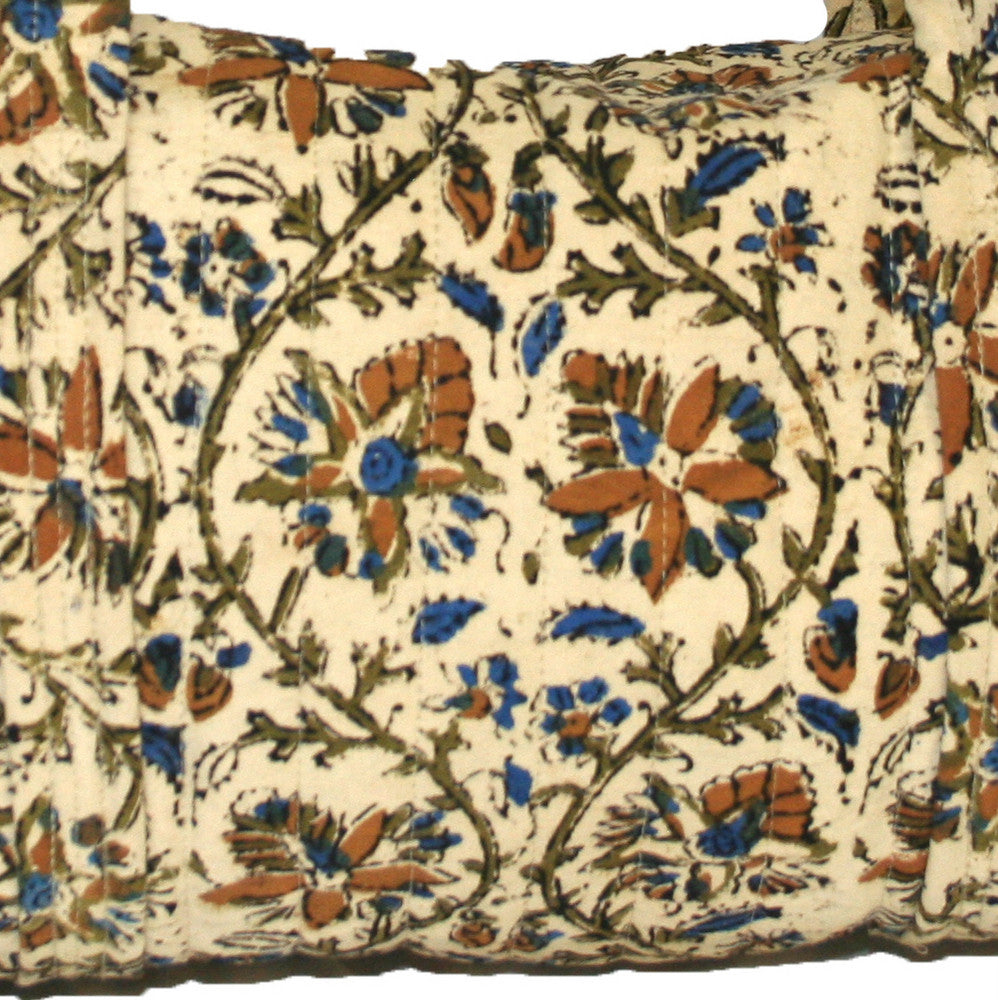 Handmade Cotton Kalamkari Block Print Carry All Shopping Work Tote Bag 14x8 - Sweet Us