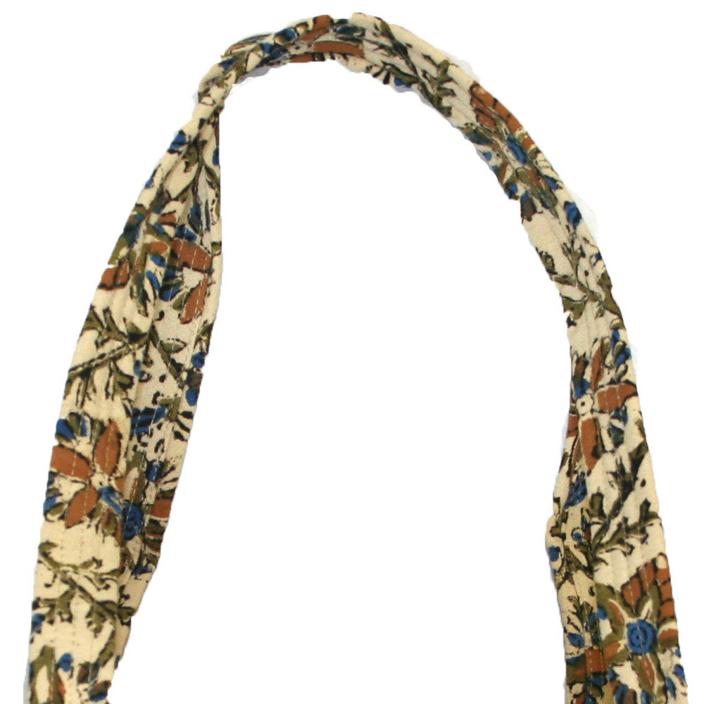 Handmade Cotton Kalamkari Block Print Carry All Shopping Work Tote Bag 14x8 - Sweet Us