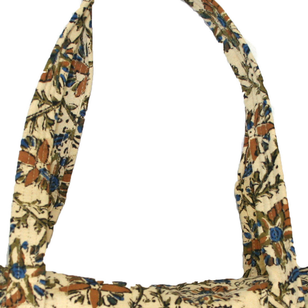 Handmade Cotton Kalamkari Block Print Carry All Shopping Work Tote Bag 14x8 - Sweet Us