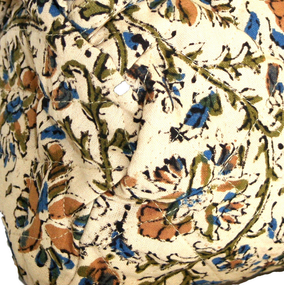 Handmade Cotton Kalamkari Block Print Shopping Work Tote Accessory bag 8x6 - Sweet Us