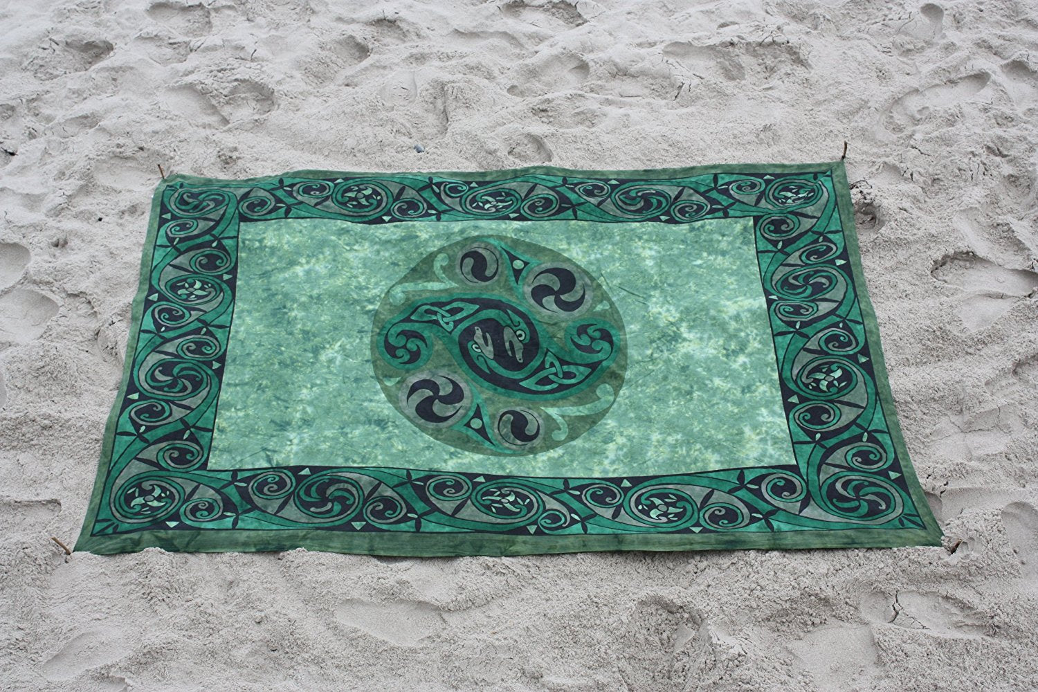 Celtic Irish Snake Tie-dye Tapestry Tablecloth Beach Sheet Wall Hanging 60x90 - Sweet Us