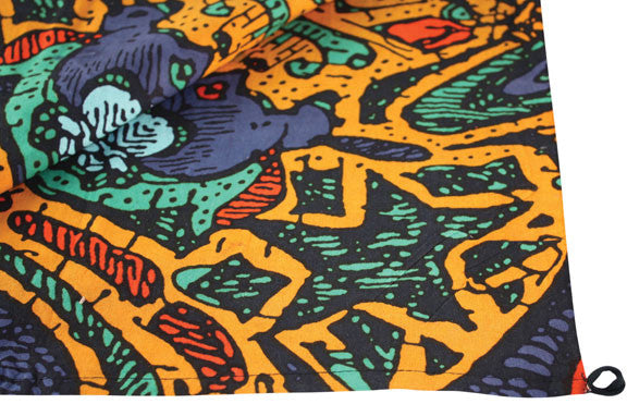 Handmade 100% Cotton Psychedelic 3D Skull Tapestry Tablecloth Bedspread 60x90 - Sweet Us