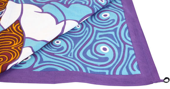 Handmade Cotton Sunset Wave Tapestry Tablecloth Spread Twin 60x90 Dorms Decor - Sweet Us