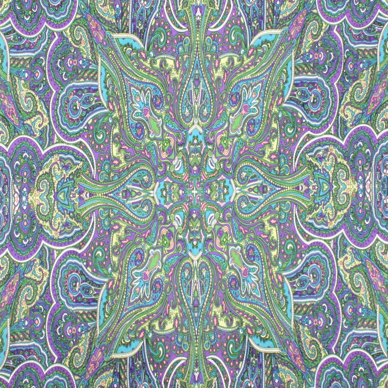 Kaleidoscope Paisley Indian Throw Tablecloth Spread Twin 60x90 Gorgeous - Sweet Us