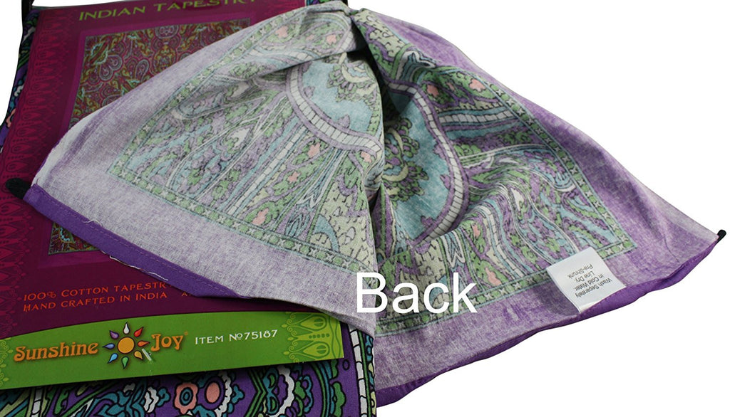 Kaleidoscope Paisley Indian Throw Tablecloth Spread Twin 60x90 Gorgeous - Sweet Us