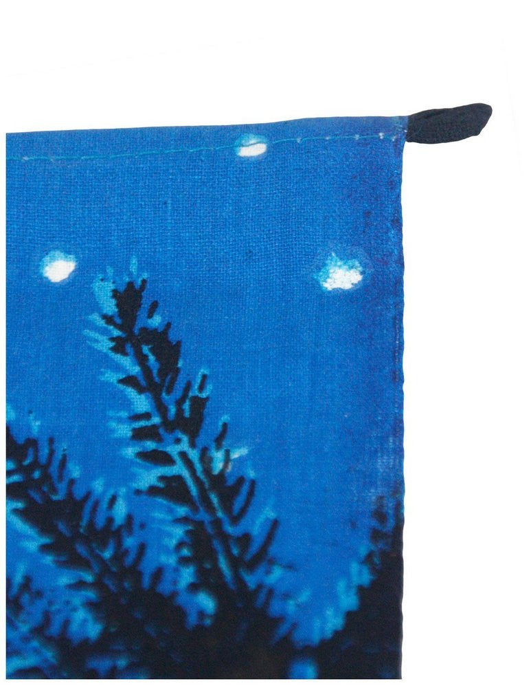 Handmade Cotton Glow in the Dark Full Moon Wolf Tapestry Tablecloth Spread 60x90 - Sweet Us